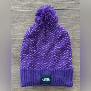 The North Face girls one size Pom beanie, NWOT